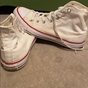 Women’s White High Top Converse